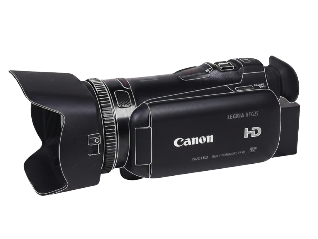 Canon Legria HD camcorder outline